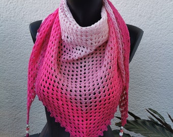 Tissu triangulaire crocheté dégradé