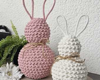 Lapin de Pâques au crochet, décoration de Pâques, couleur souhaitée