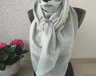 Echarpe triangle en mousseline Echarpe XXL