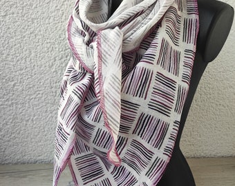 Echarpe triangle en mousseline Echarpe XXL