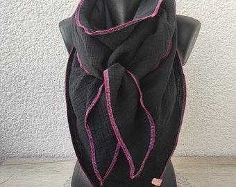 Echarpe triangle en mousseline Echarpe XXL