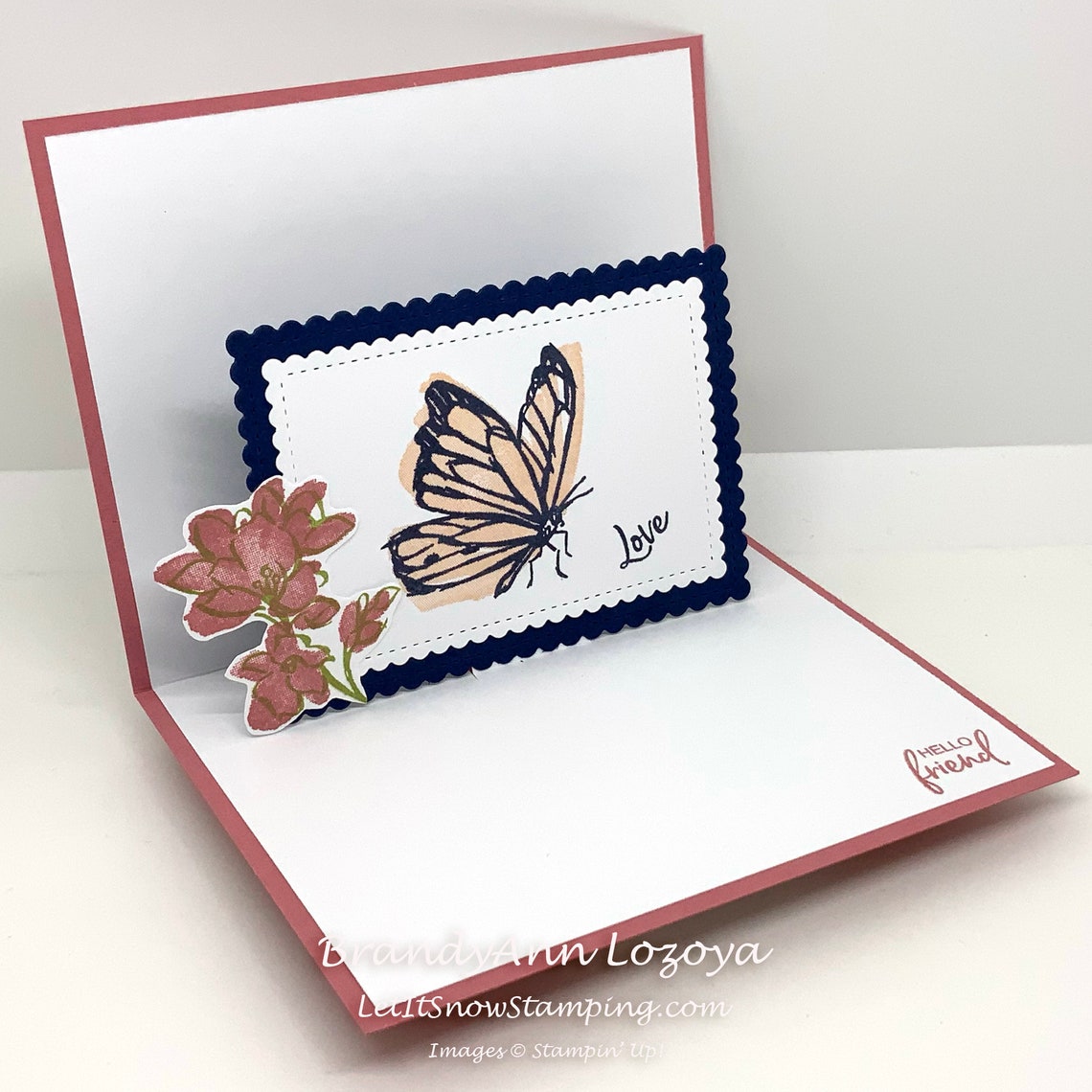 Thinking of You Pop Up Card Etsy