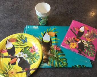 20 x Paper Napkins Table Party Decoupage Bird of Paradise 142