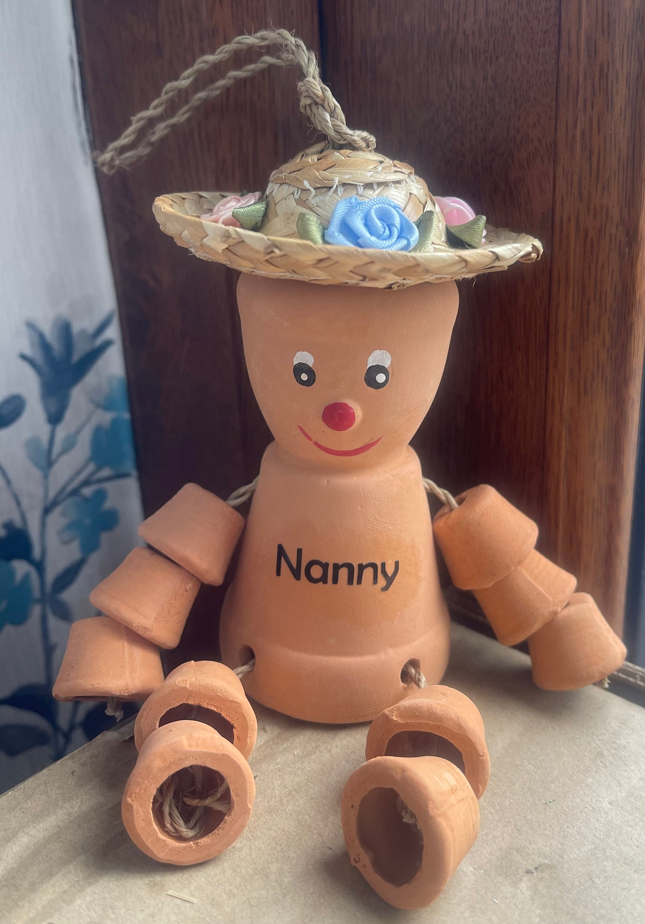 25cm Terracotta Plant Pot Flower pot Man or Lady Garden Etsy