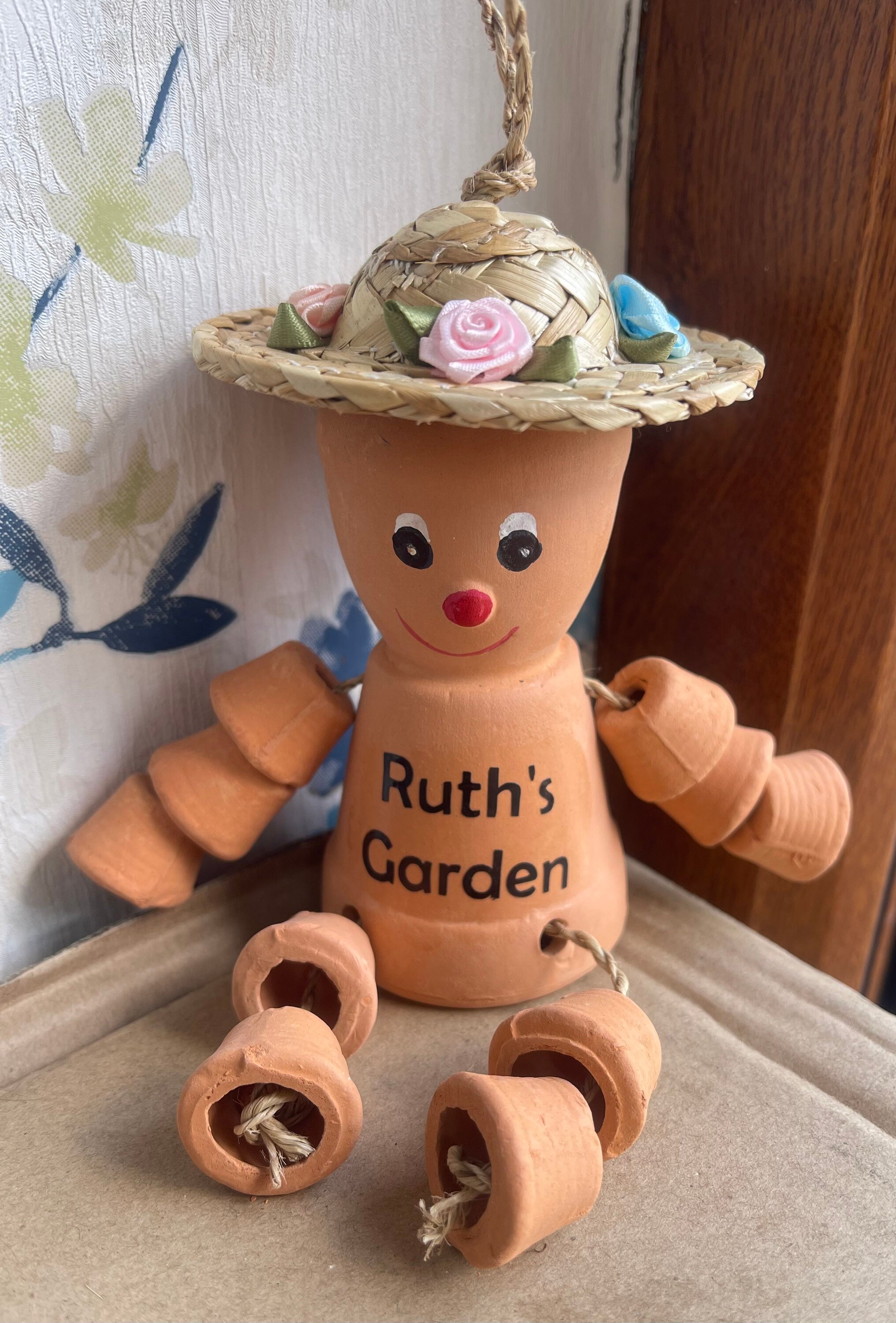 25cm Terracotta Plant Pot Flower pot Man or Lady Garden Etsy