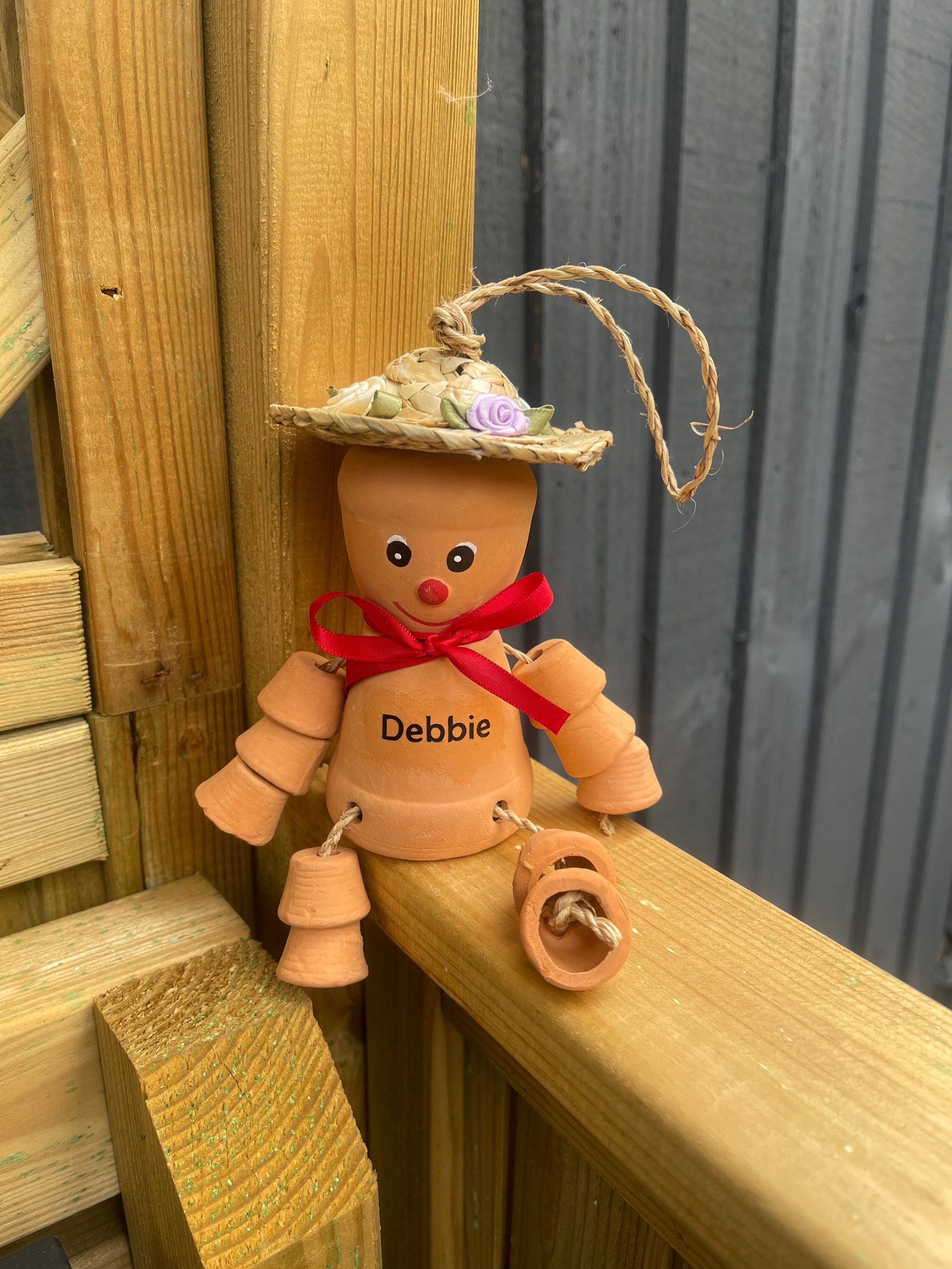 25cm Terracotta Plant Pot Flower pot Man or Lady Garden Etsy