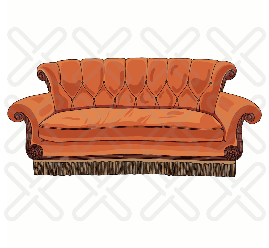 Friends Couch png, Jpeg Files Etsy