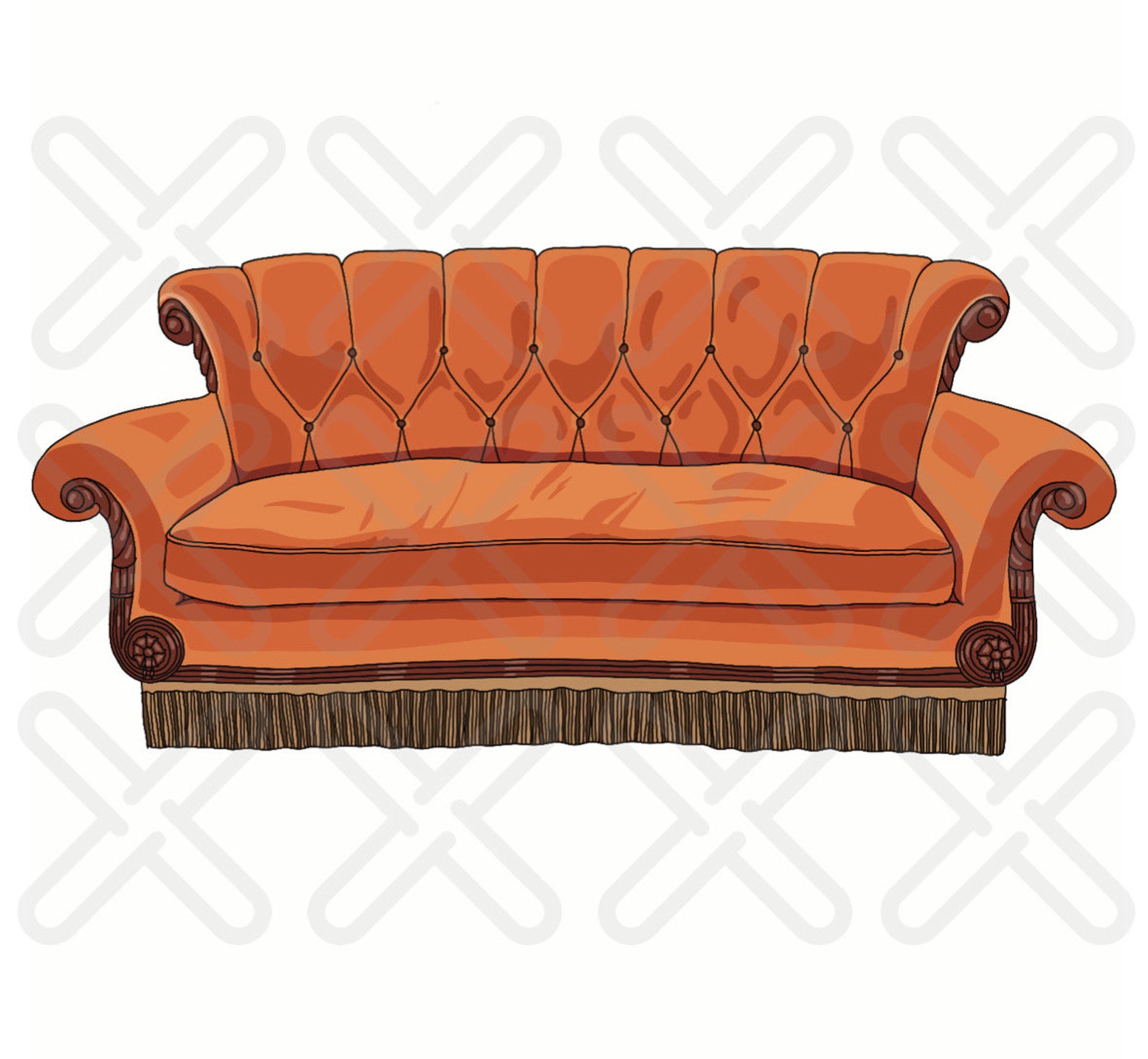 Friends Couch png, Jpeg Files Etsy
