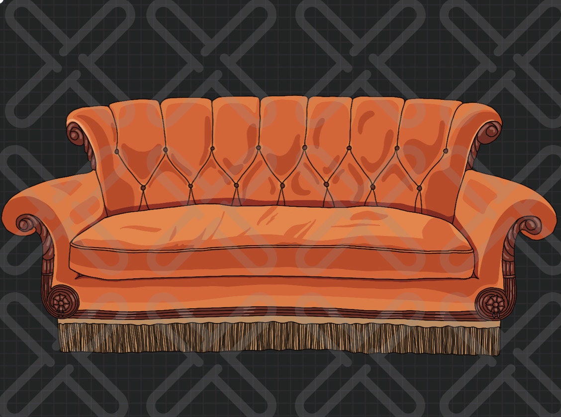 Friends Couch png, Jpeg Files Etsy