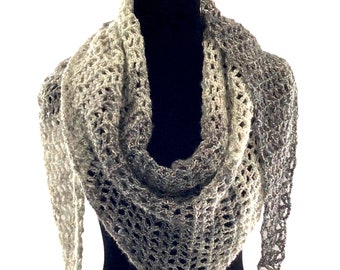 Shawl Scarf in Stone Canyon Colorway (grays)
