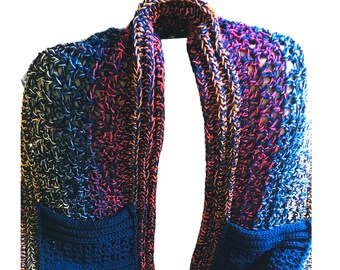 Midnight Walk Pocket Shawl