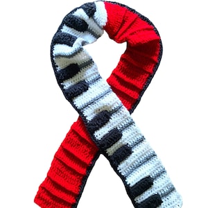 Piano Keyboard Scarf