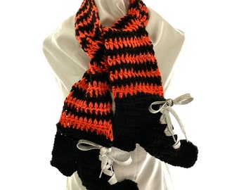 Witches Legs Scarves with Orange