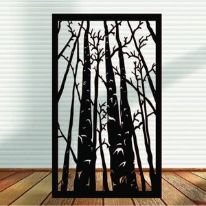 Aspen Privacy Panel, Metal Panel, Metal Privacy Screen, Fence, Decorative Panel, Wall Art, Garden Panel, Indoor & Outdoor - LP10 (Vertical)