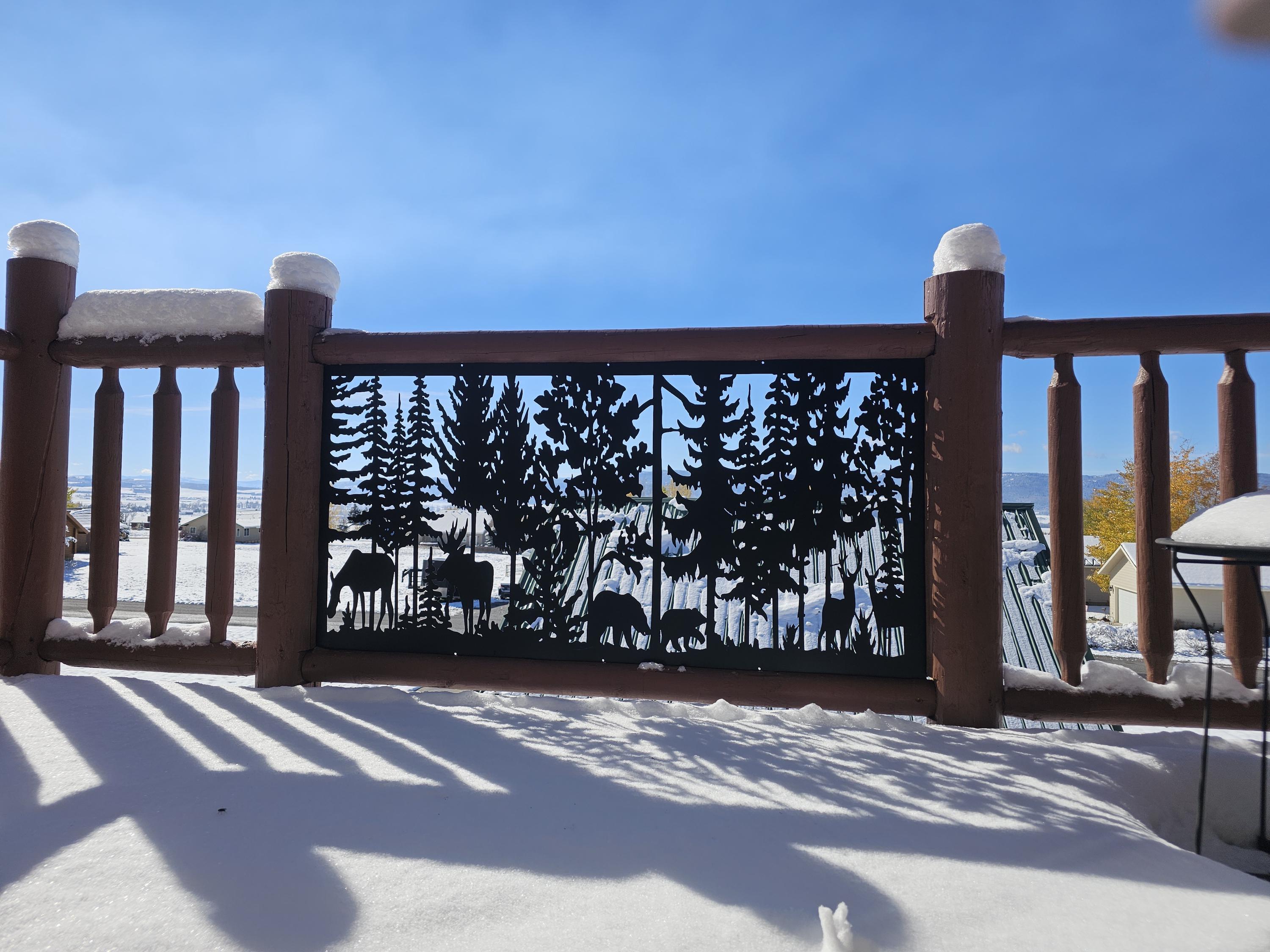 Decorative Railing Inserts Decorative Rustic Railings, Metal Panel Insert, Railing Insert, Balcony ...