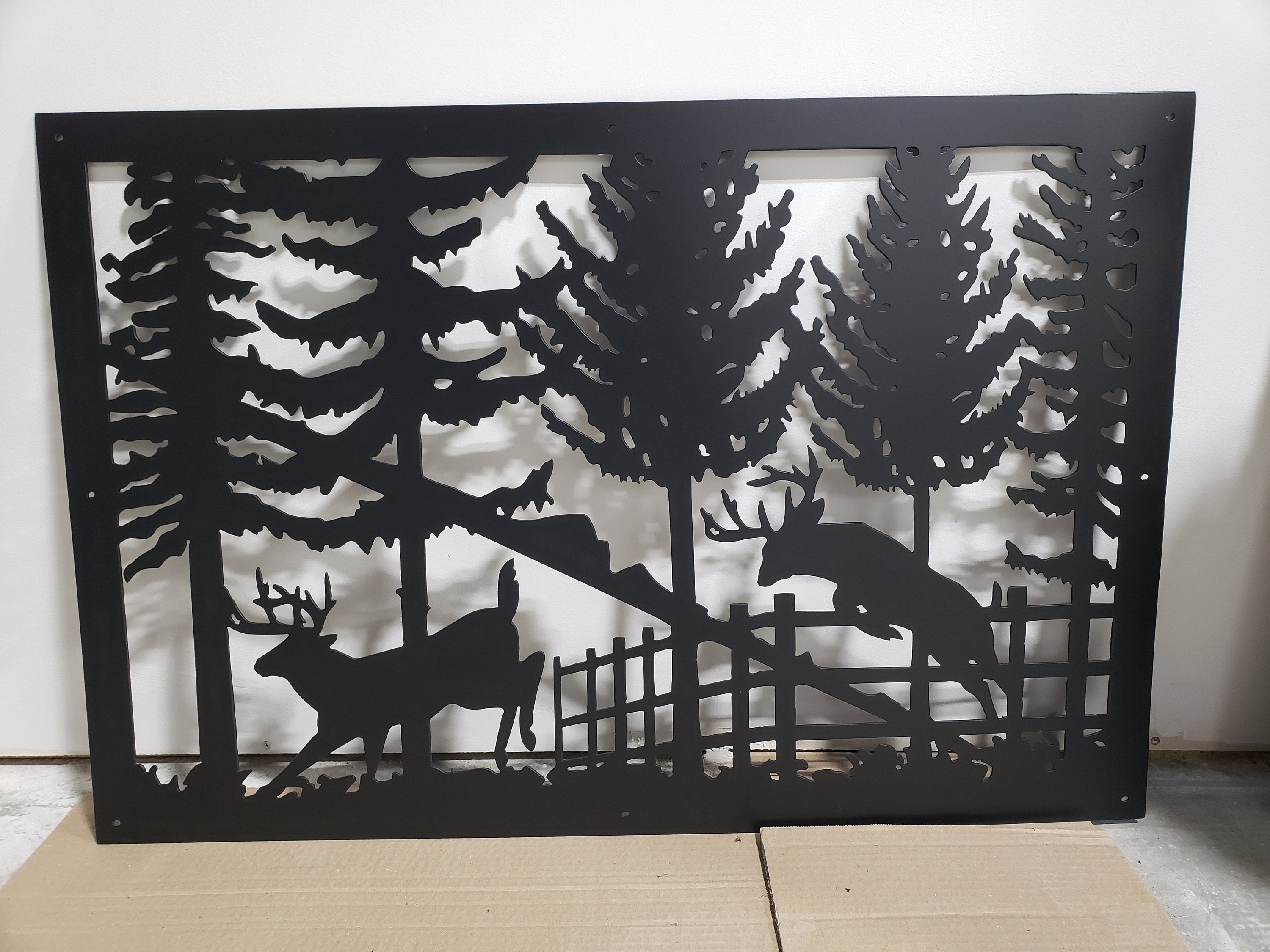 Decorative Rustic Railings and Metal Panel, Metal Insert, Staircase ...