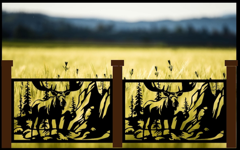 Decorative Rustic Railings, Metal Panel Insert, Staircase Railings ...