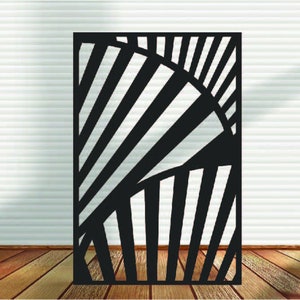 Metal Panel, Metal Privacy Screen, Fence, Decorative Panel, Wall Art, Garden Panel, Indoor & Outdoor - LP9