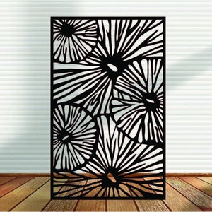 Metal Panel, Metal Privacy Screen, Fence, Decorative Panel, Wall Art, Garden Panel, Indoor & Outdoor - LP2