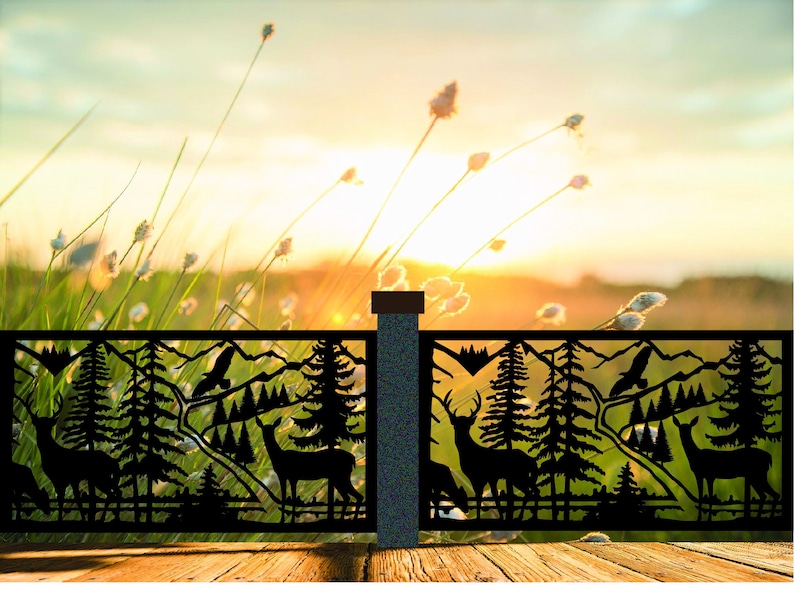 Decorative Rustic Railings, Metal Panel Insert, Railing Insert, Balcony ...