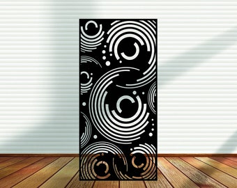 Metal Panel, Metal Privacy Screen, Fence, Decorative Panel, Wall Art, Garden Panel, Indoor & Outdoor - Bubbles