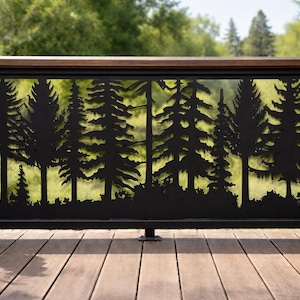Panneau de clôture rustique en métal, insert décoratif en pin pour balustrade - Barrière Windsong
