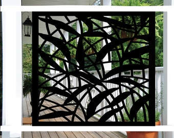 Tree Railing Insert, Metal Panel, Metal Privacy Screen, Fence ...