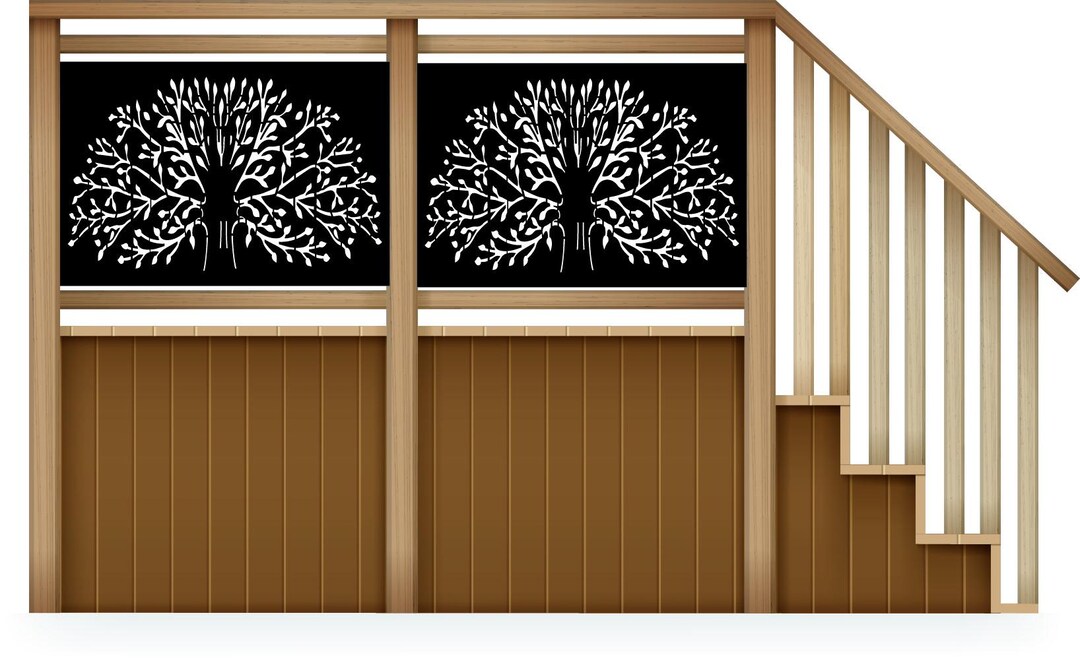 Decorative Metal Panel Insert, Railing Inserts, Balcony Panels, Privacy ...