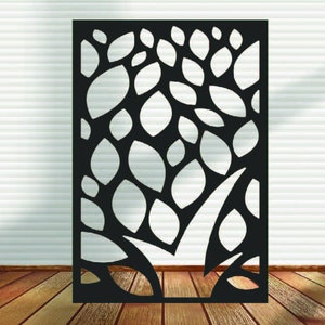 Privacy Panel, Metal Panel, Metal Privacy Screen, Fence, Decorative Panel, Wall Art, Garden Panel, Indoor & Outdoor - Design 16