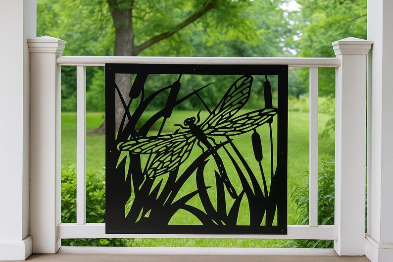 Railing Insert,metal Panel, Privacy Screen, Decorative Panel, Garden ...