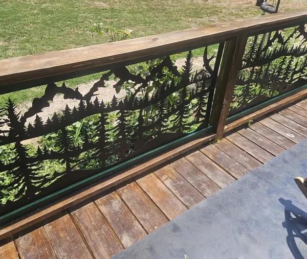 Decorative Rustic Railings, Metal Panel Insert, Staircase Railings ...