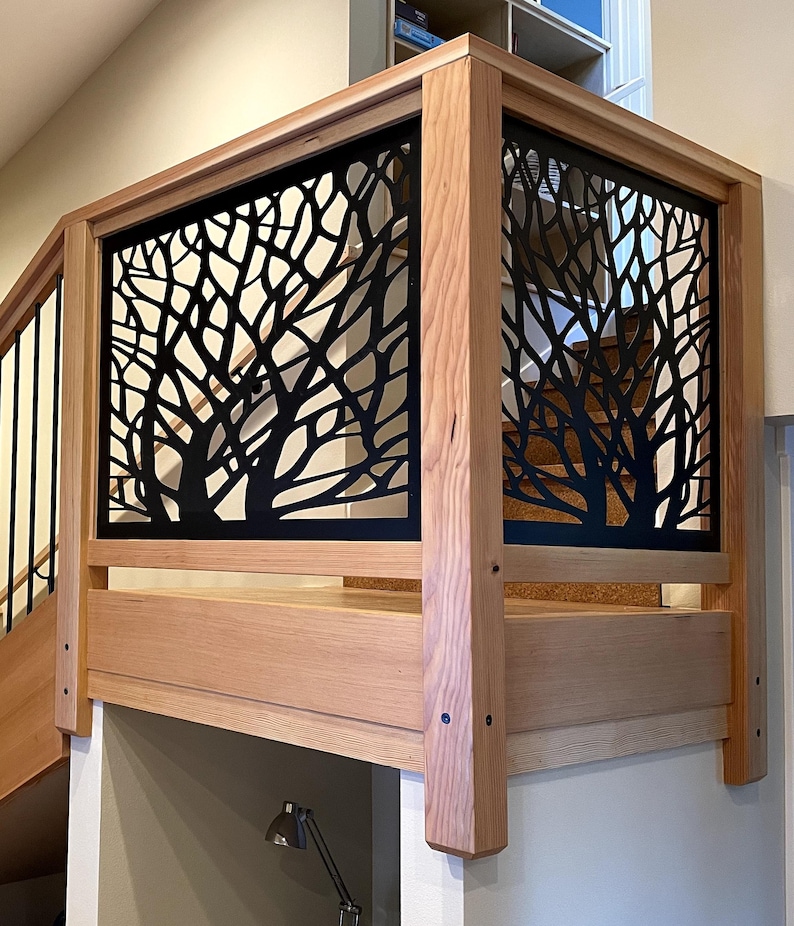 Tree Privacy Panel, Partition, Decorative Metal Panel, Railing Insert ...
