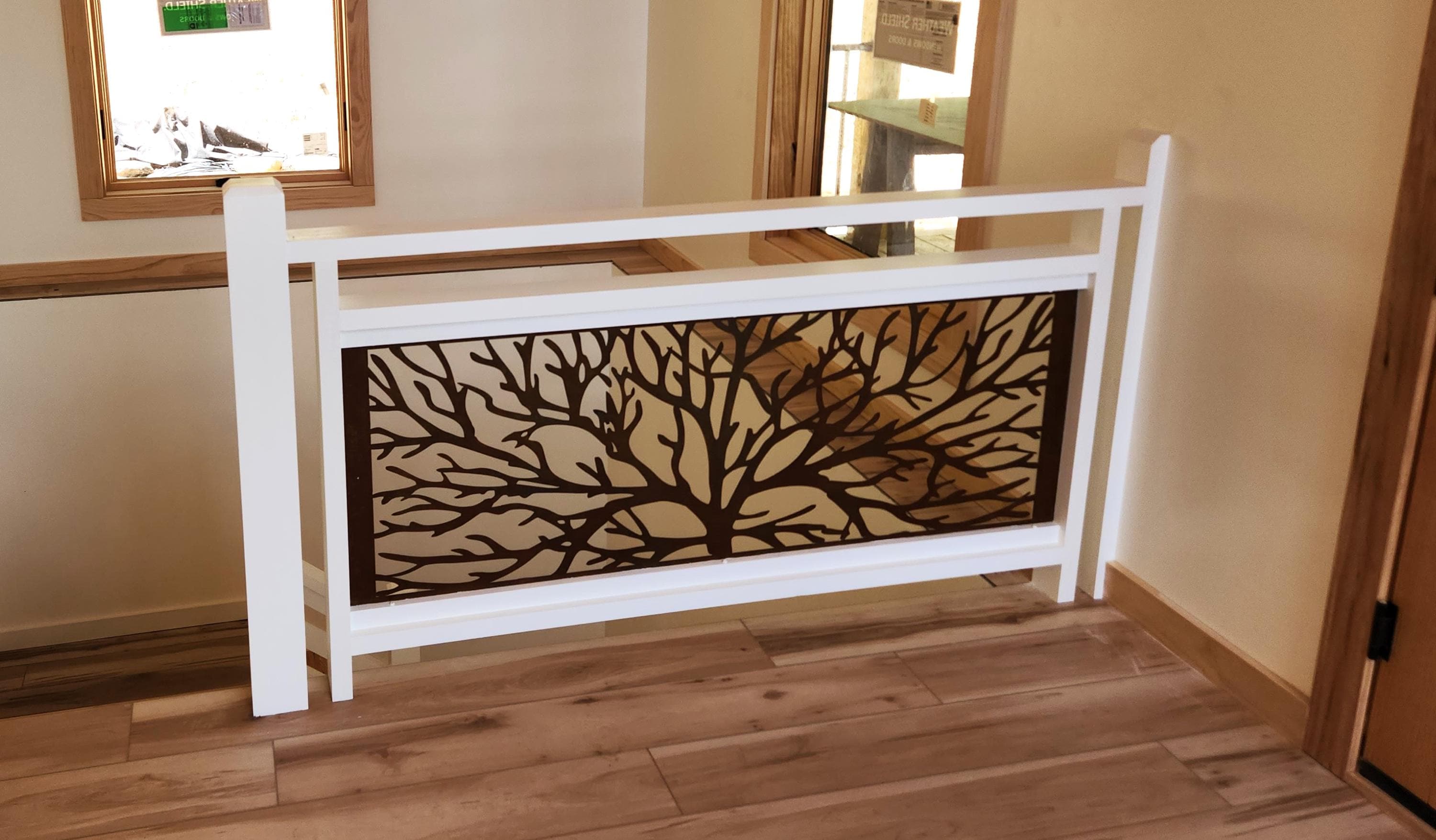 Tree Railing Insert, Metal Panel, Metal Privacy Screen, Fence ...