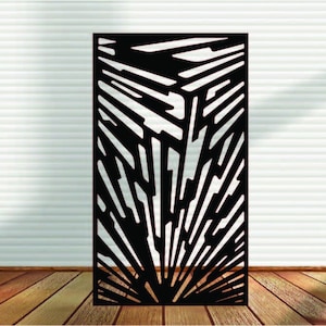 Metal Panel, Metal Privacy Screen, Fence, Decorative Panel, Wall Art, Garden Panel, Indoor & Outdoor - LP1