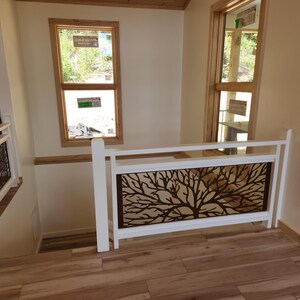 Tree Railing Insert, Metal Panel, Metal Privacy Screen, Fence ...