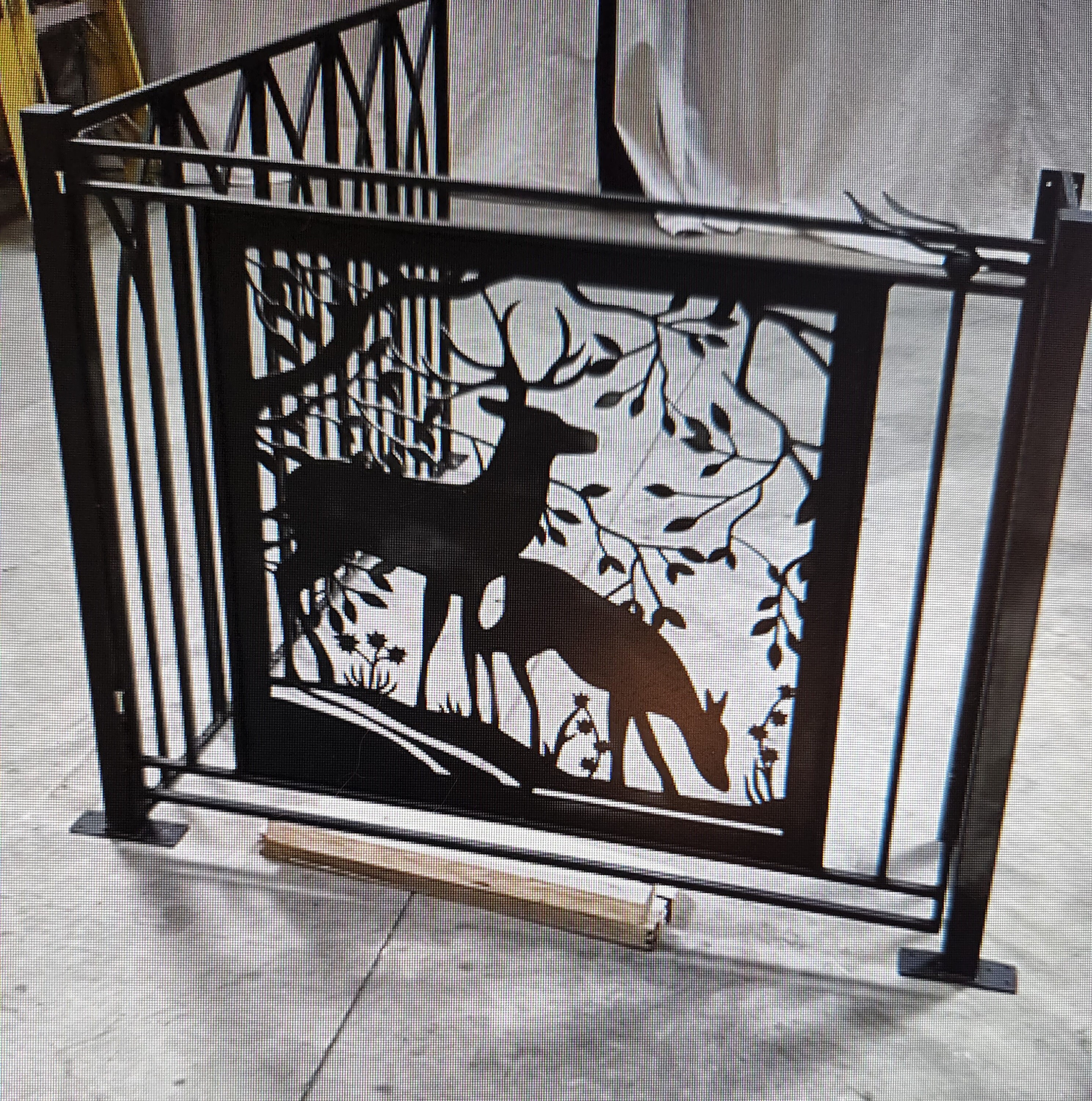 Decorative Rustic Railings, Metal Panel Insert, Staircase Railings ...