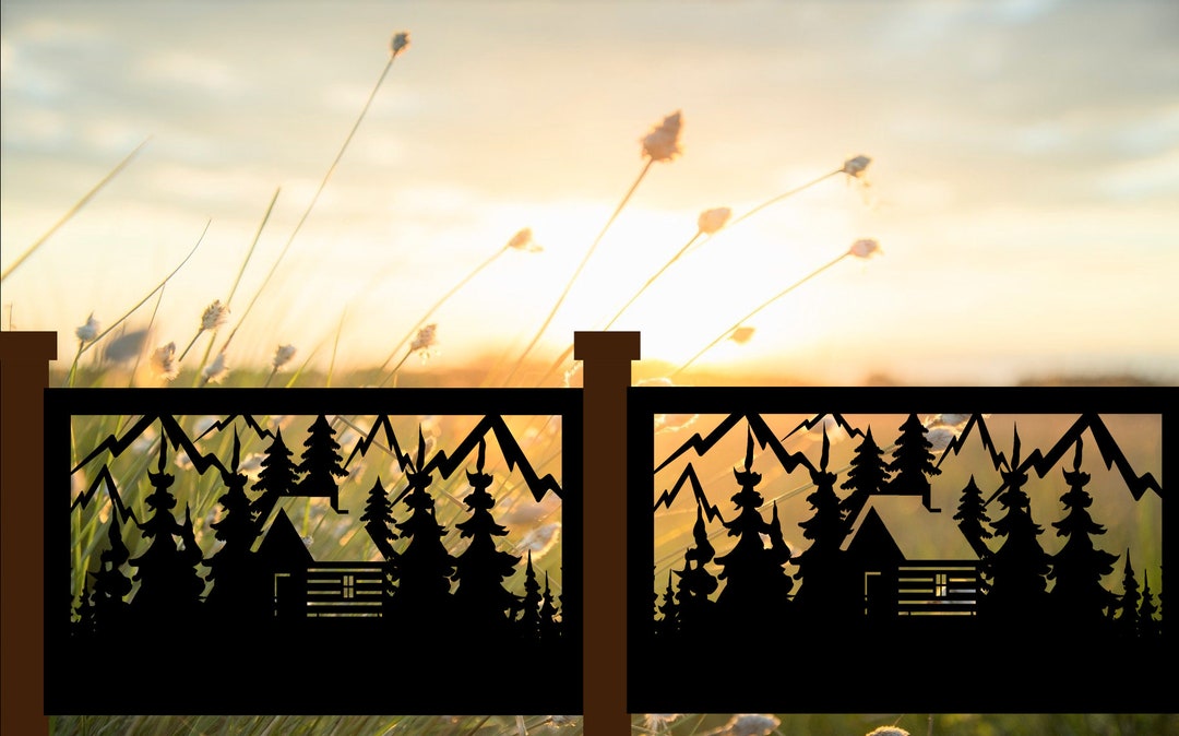 Decorative Rustic Railings, Metal Panel Insert, Staircase Railings ...