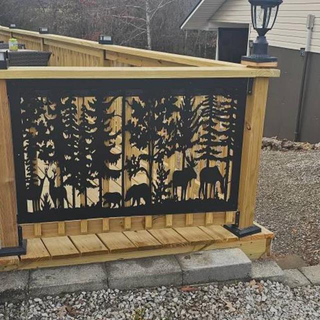 Decorative Rustic Railings, Metal Panel Insert, Railing Insert, Balcony ...