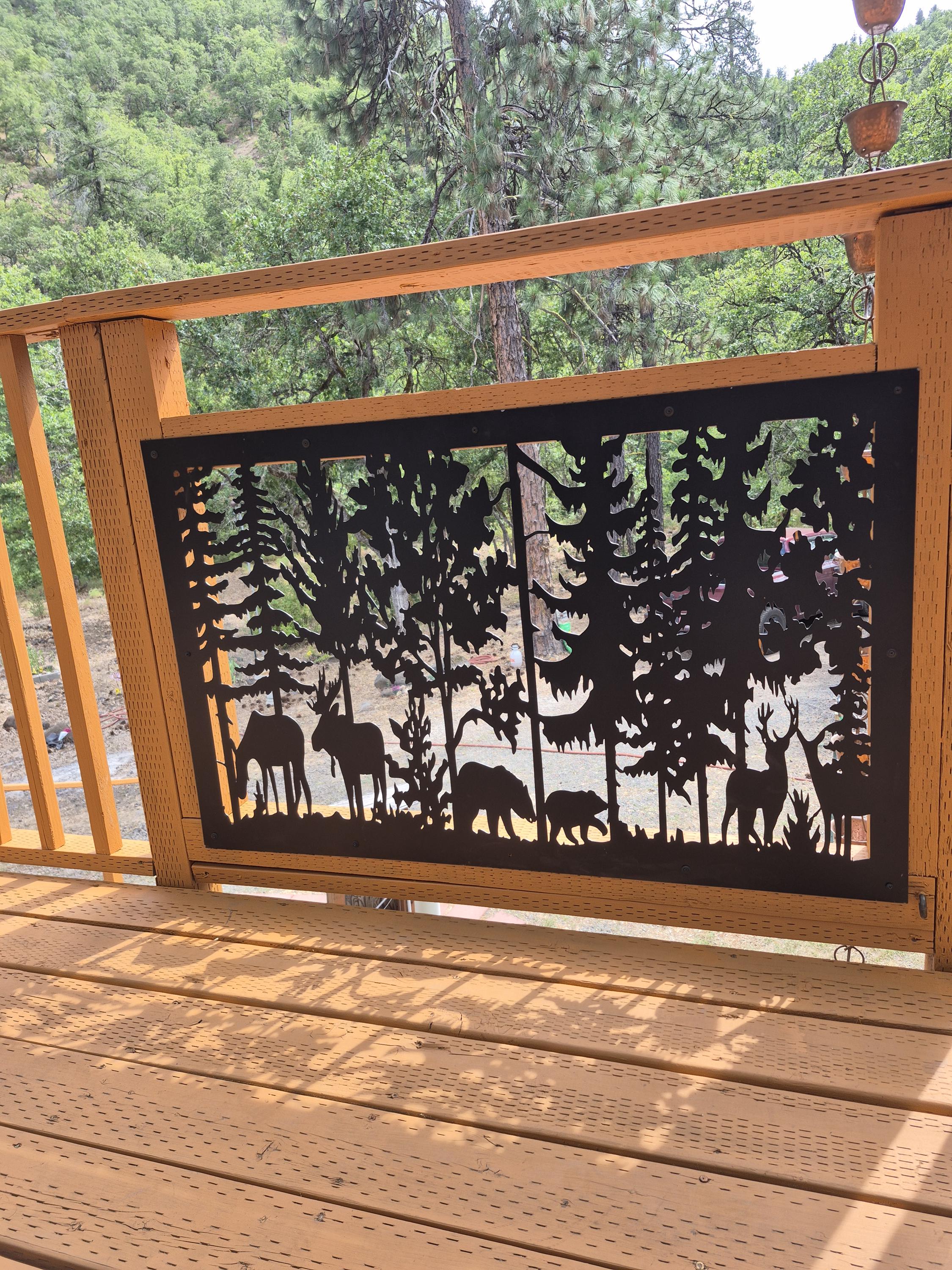 Decorative Rustic Railings, Metal Panel Insert, Railing Insert, Balcony ...