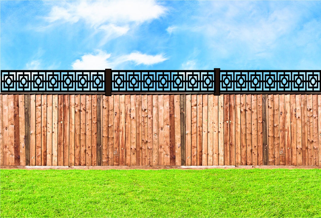 Fence Toppers Loft Panels & Metal Inserts Style 2 Etsy