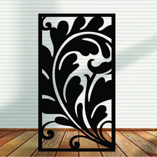 Metal Panel, Metal Privacy Screen, Fence, Decorative Panel, Wall Art, Garden Panel, Indoor & Outdoor - LP6