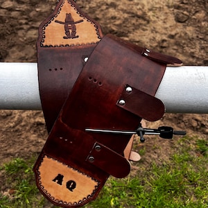 10 Trophy Buckle Display - This is an example of the different options and colors available for order.