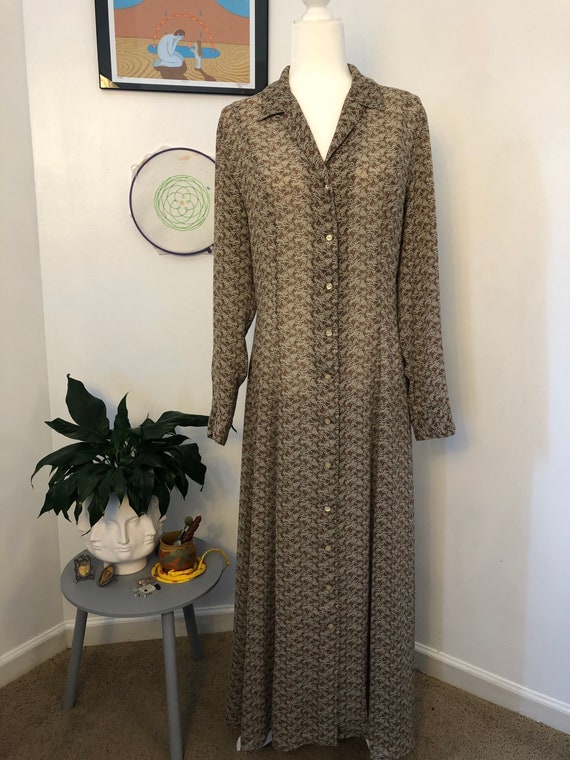 Vintage Sheer Banana Republic Dress