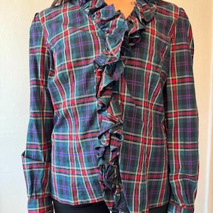 2000s Ruffle Blouse - Etsy