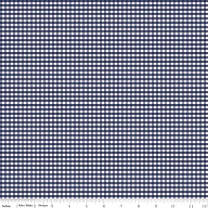 Small gingham Navy Blake Designs Half Yard