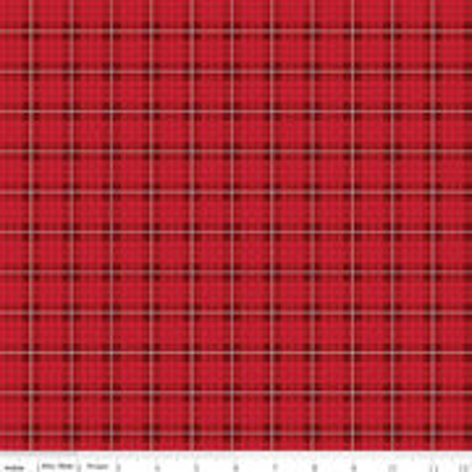 Wild at Heart Red and Black Plaid Half Yard | Etsy