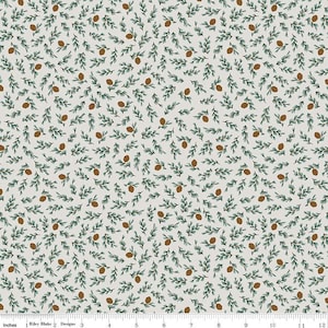 Camp Woodland Pine Cones Offwhite half yard