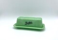 Lidded Jadeite Green Glass Standard Size Butter Dish for 1/4 lb Stick - Depression & Vintage Style