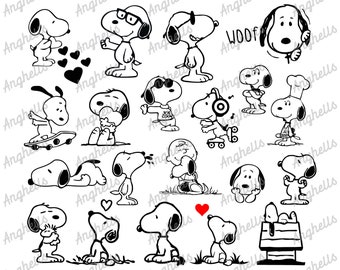 Download Clip Art Charlie Brown Svg Snoopy Png Peanuts Svg Snoopy Printable Peanuts Digital Art Snoopy Clip Art Snoopy Silhouette Snoopy Svg Bundle Art Collectibles