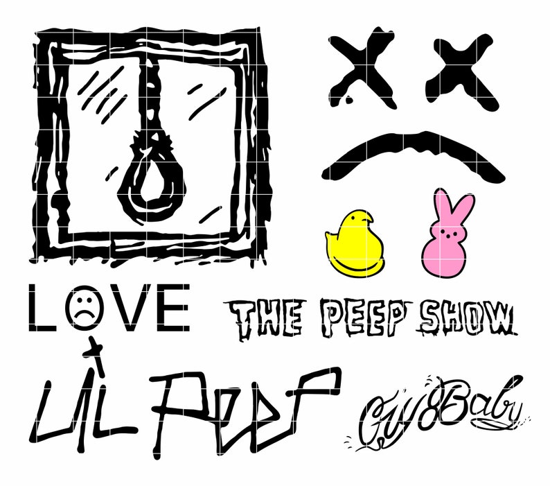 lil peep drawing logo